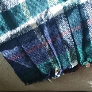 Wander Agio Dark Green 2 Plaid Winter Scarf Wrap